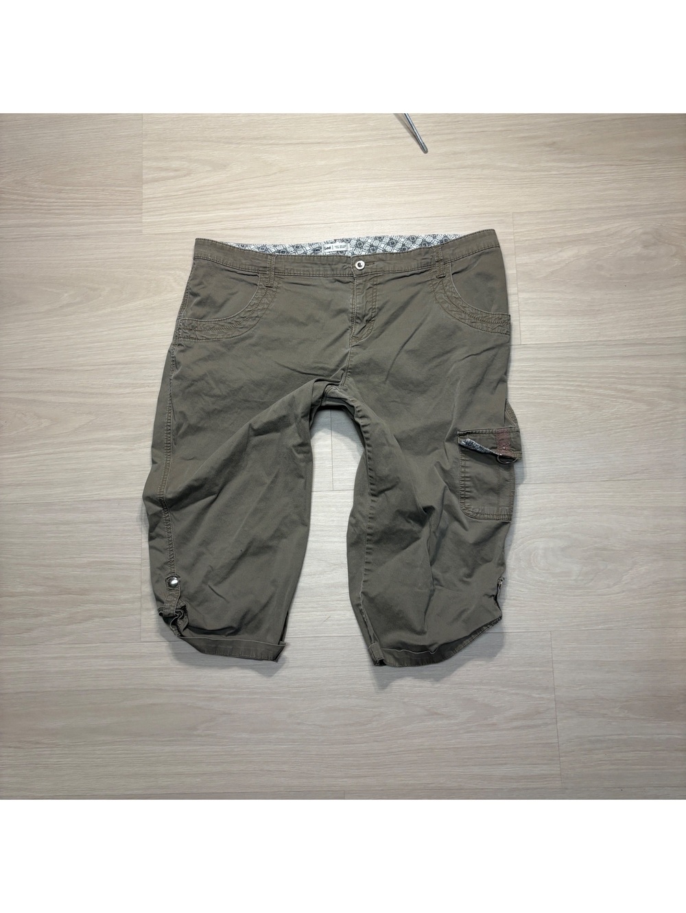 Vintage y2k capri twee khaki lee cropped pants size 16w